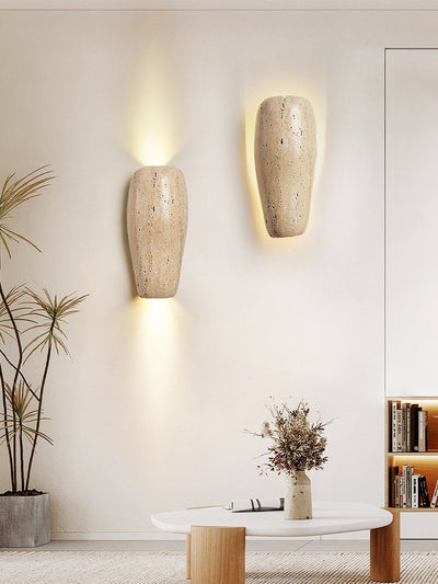 Haldenra Earthy Stone Wall Sconce