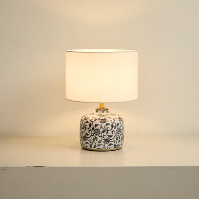 Ebony Vine Ceramic Table Lamp