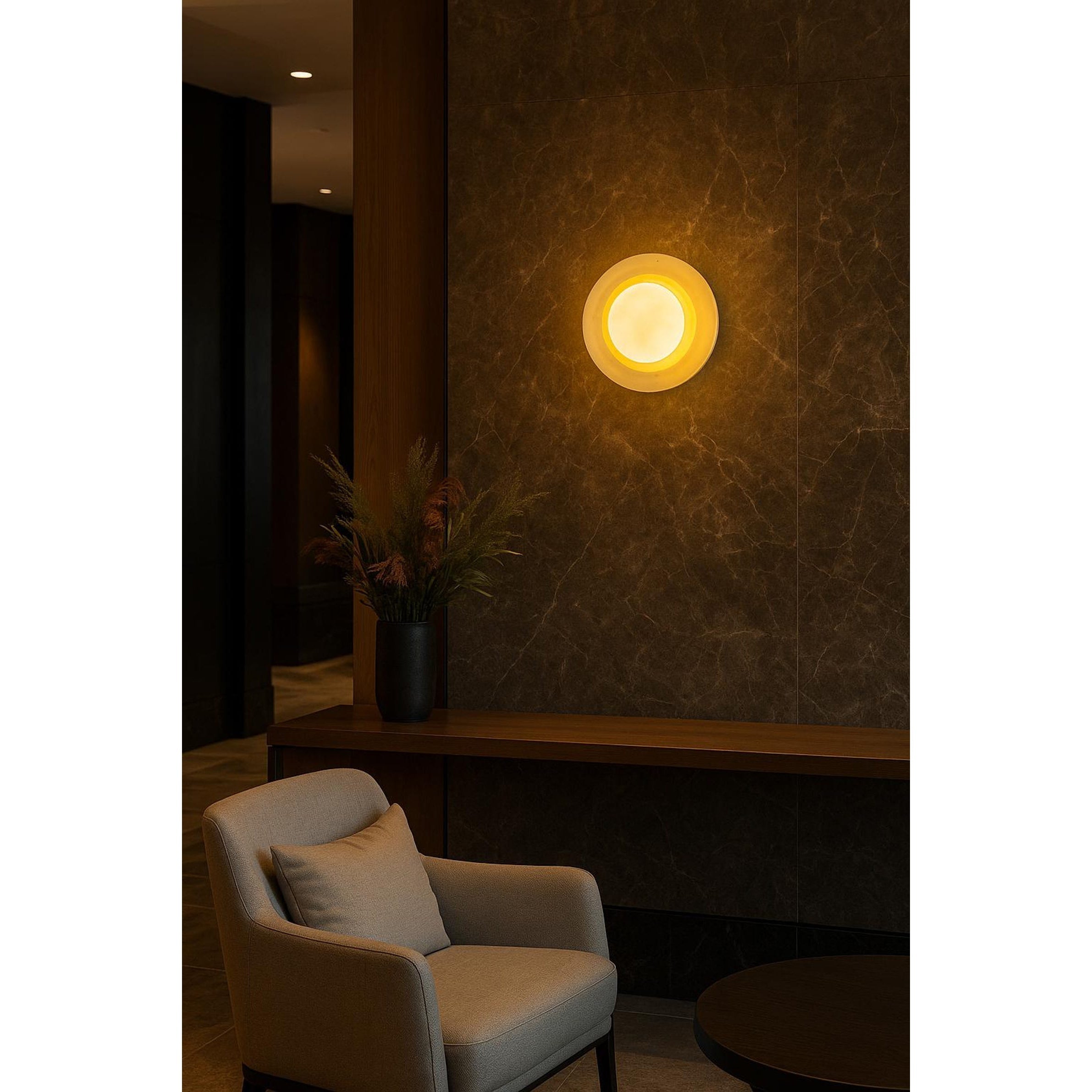 Eclipse Marble Wall Sconce