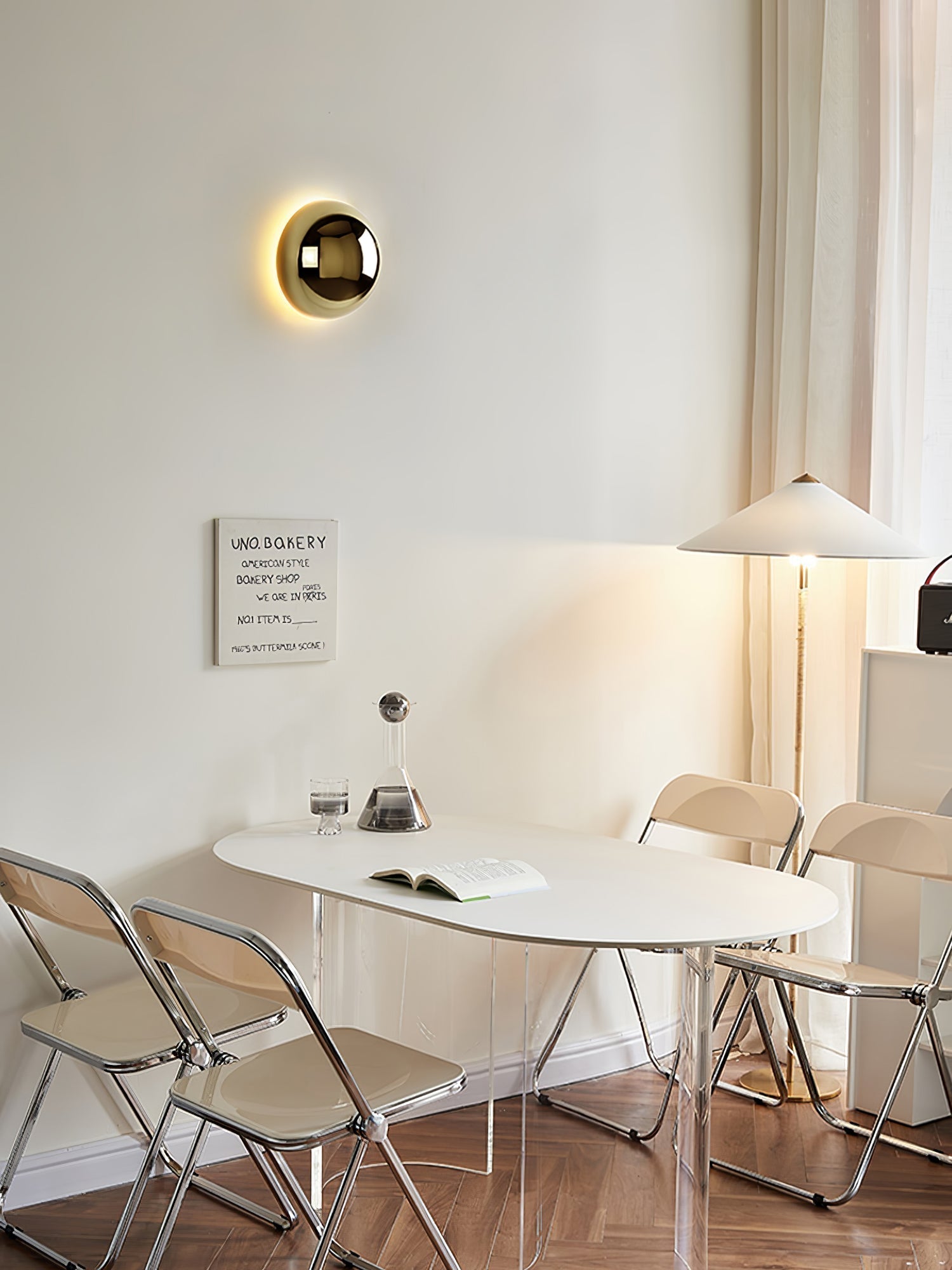 Virixy Modern Minimalist Sphere Sconce Wall Lamp