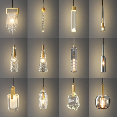 Luxinira Pendant Lamp Clear Shade Crystal