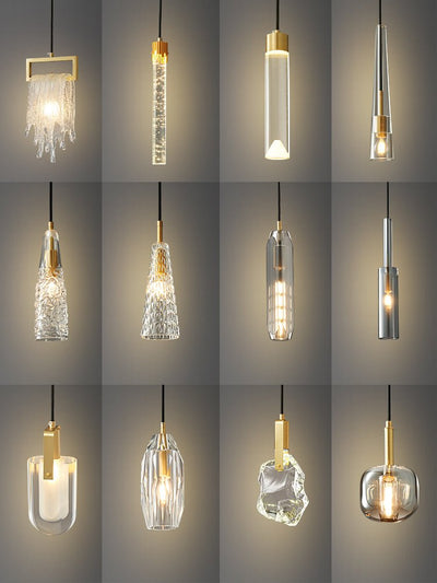 Luxinira Pendant Lamp Clear Shade Crystal