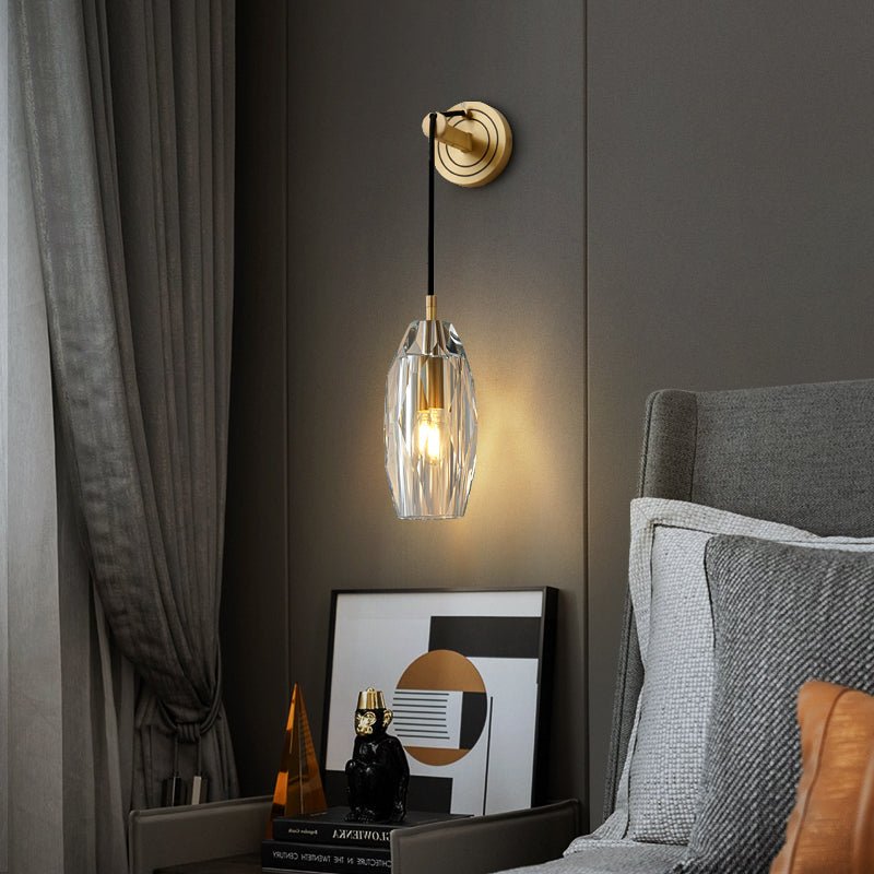 Zodorila Modern Minimalist Series Crystal Wall Lamp