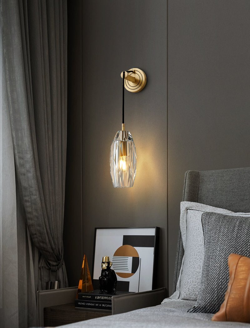 Zodorila Modern Minimalist Series Crystal Wall Lamp