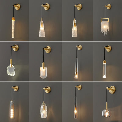 Zodorila Modern Minimalist Series Crystal Wall Lamp