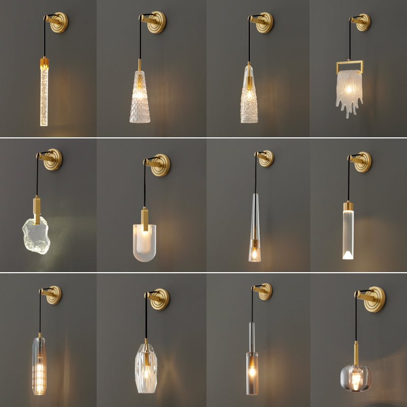 Zodorila Modern Minimalist Series Crystal Wall Lamp