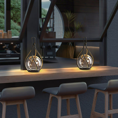 Emma Minimalist Glass Table Lamp