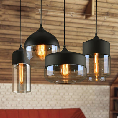 Eirinelle Industrial Glass Pendant Lamp