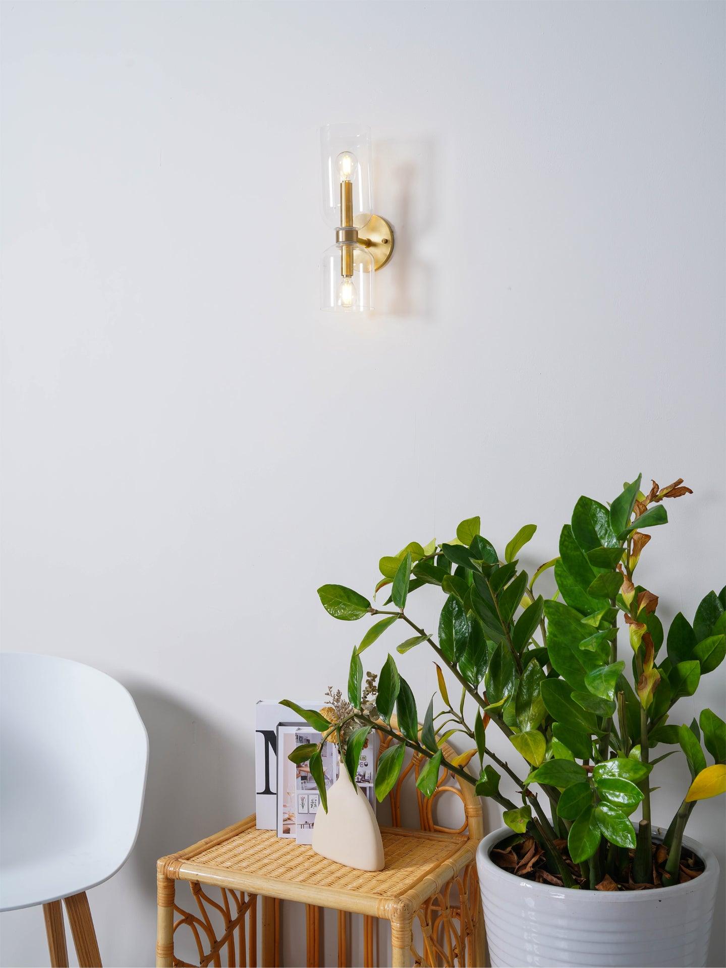 Bryn Modern Minimalist Glass Wall Lamp