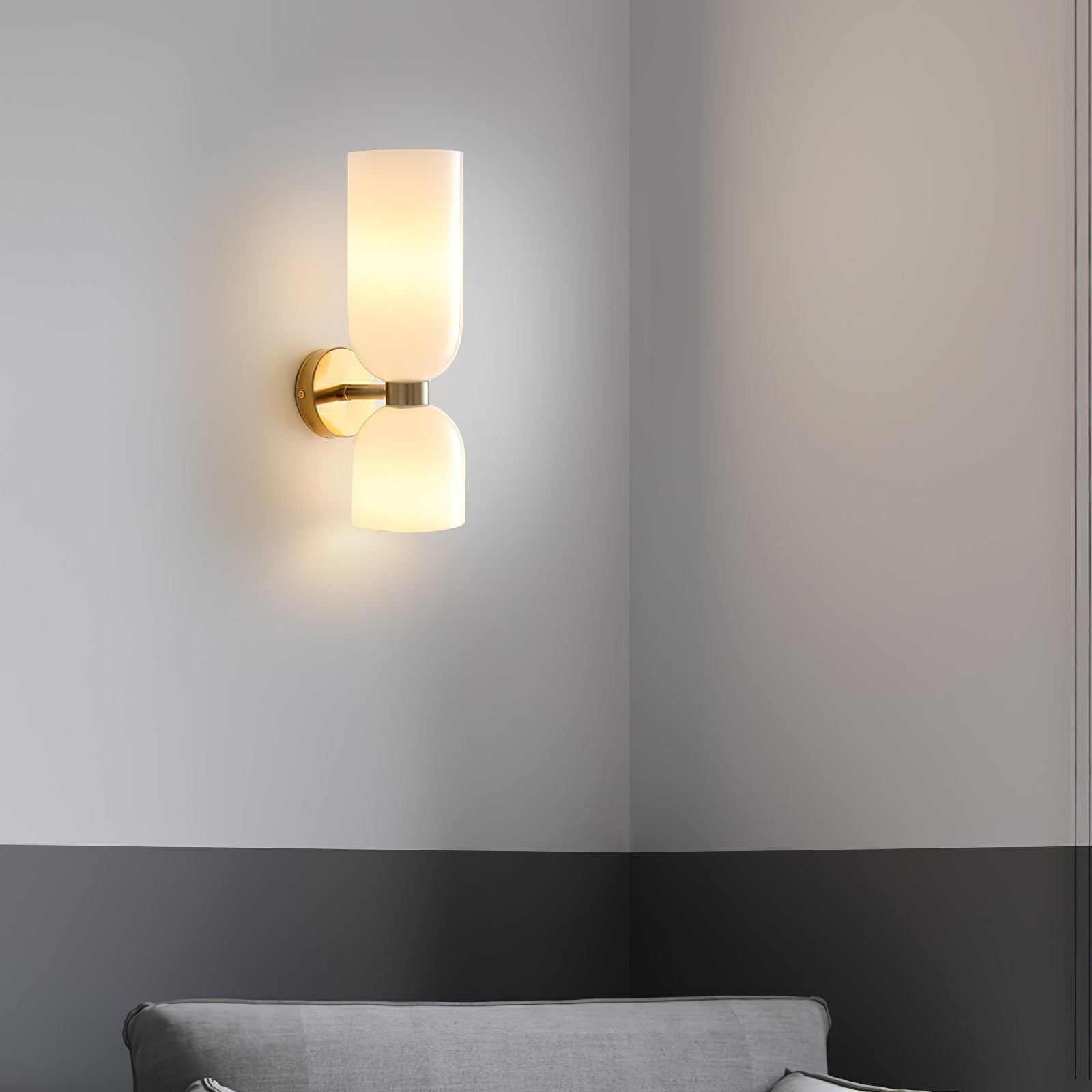Bryn Modern Minimalist Glass Wall Lamp