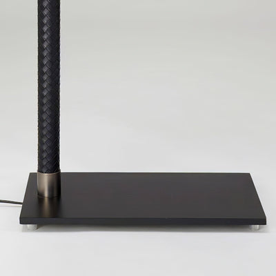 Bane Black Leather Floor Lamp