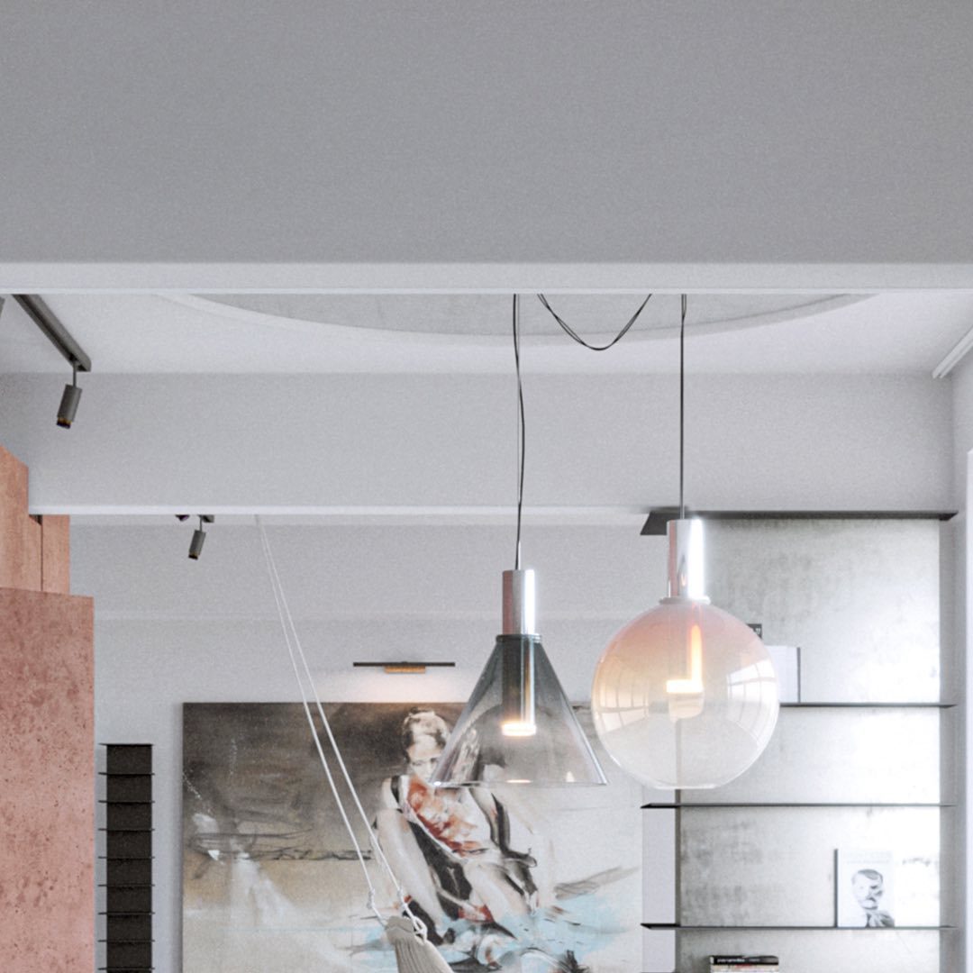 Aeris Minimalist Glass Pendant Lamp