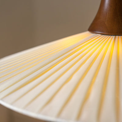 Mydorisra Traditional Classic Fabric Wood Pendant Lamp