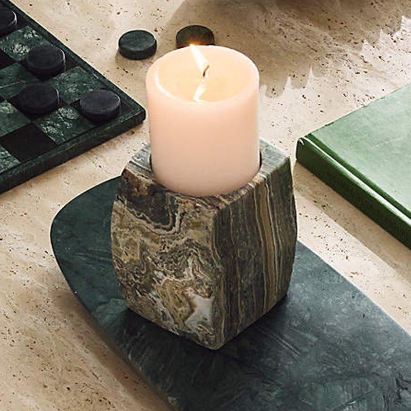 Orson Onyx Candle Holder