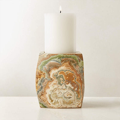 Orson Onyx Candle Holder