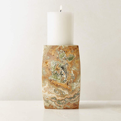 Orson Onyx Candle Holder