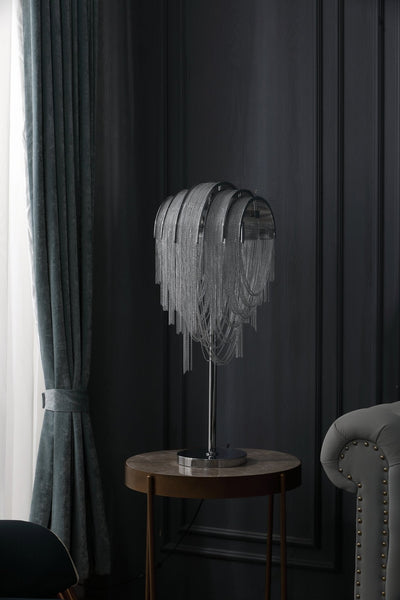 Hune Steel Artistic Table Lamp
