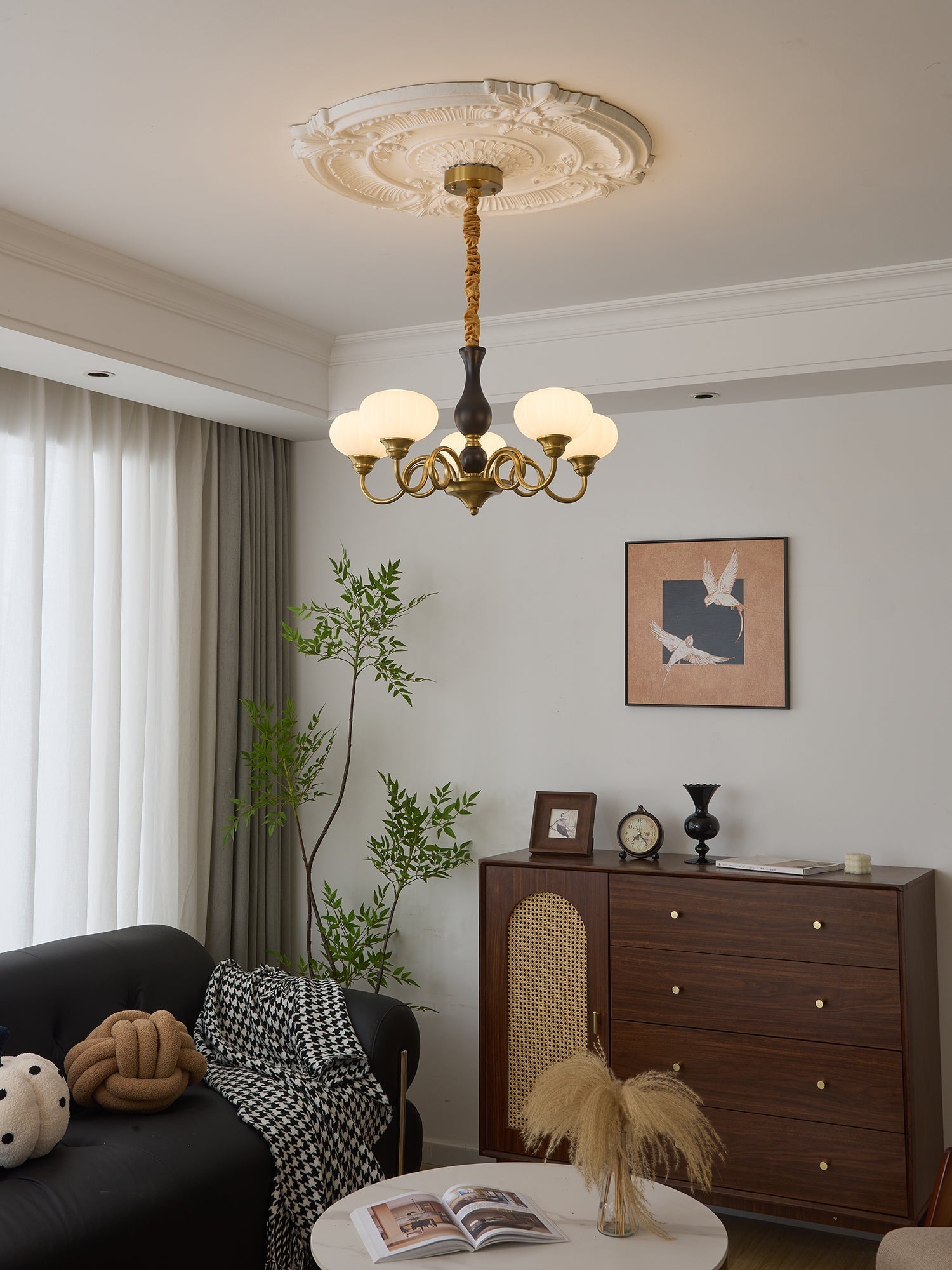 Avinor Nordic Traditional Wood Chandelier