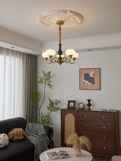 Avinor Nordic Traditional Wood Chandelier