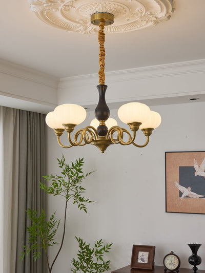 Avinor Nordic Traditional Wood Chandelier