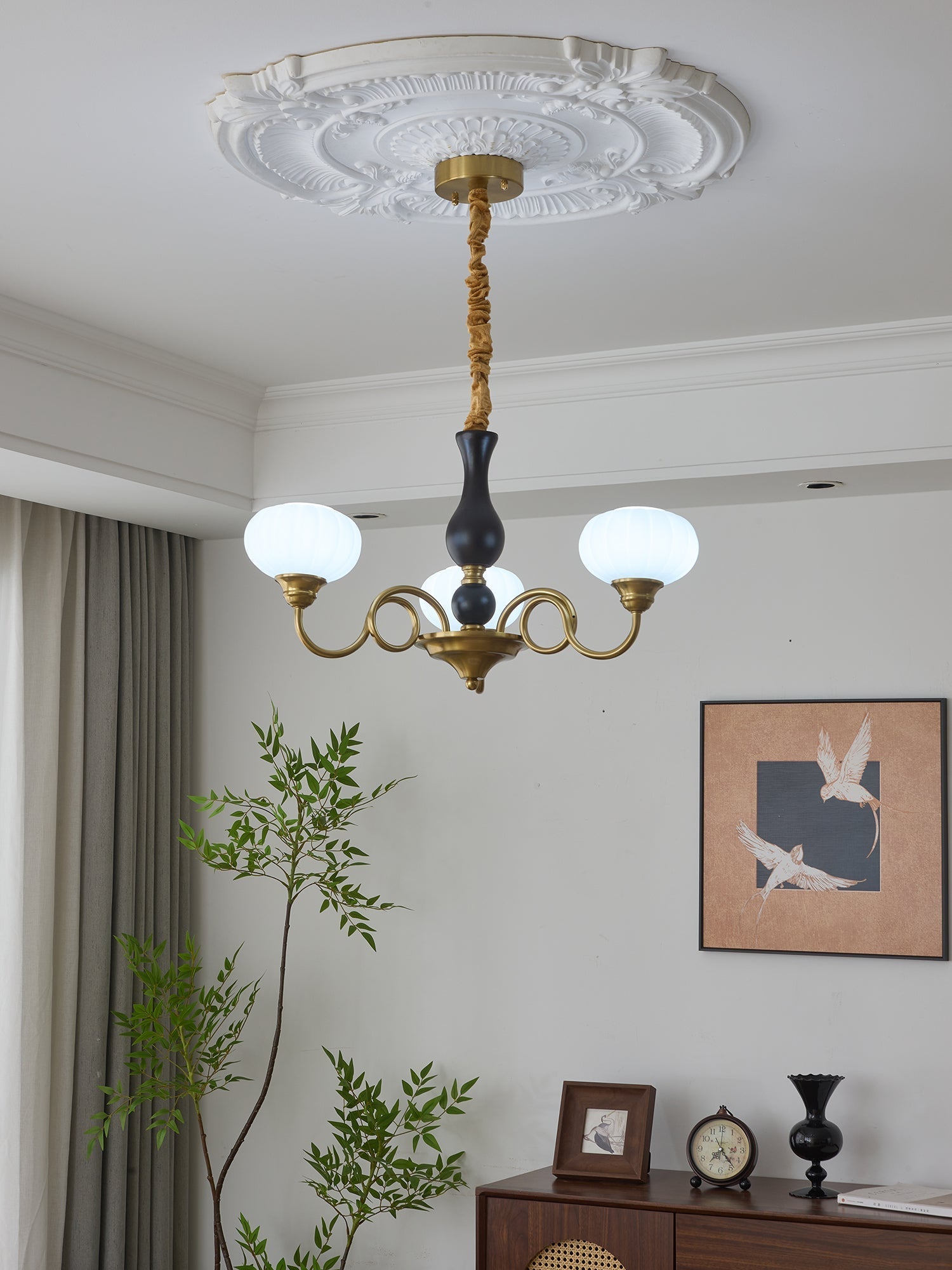 Avinor Nordic Traditional Wood Chandelier