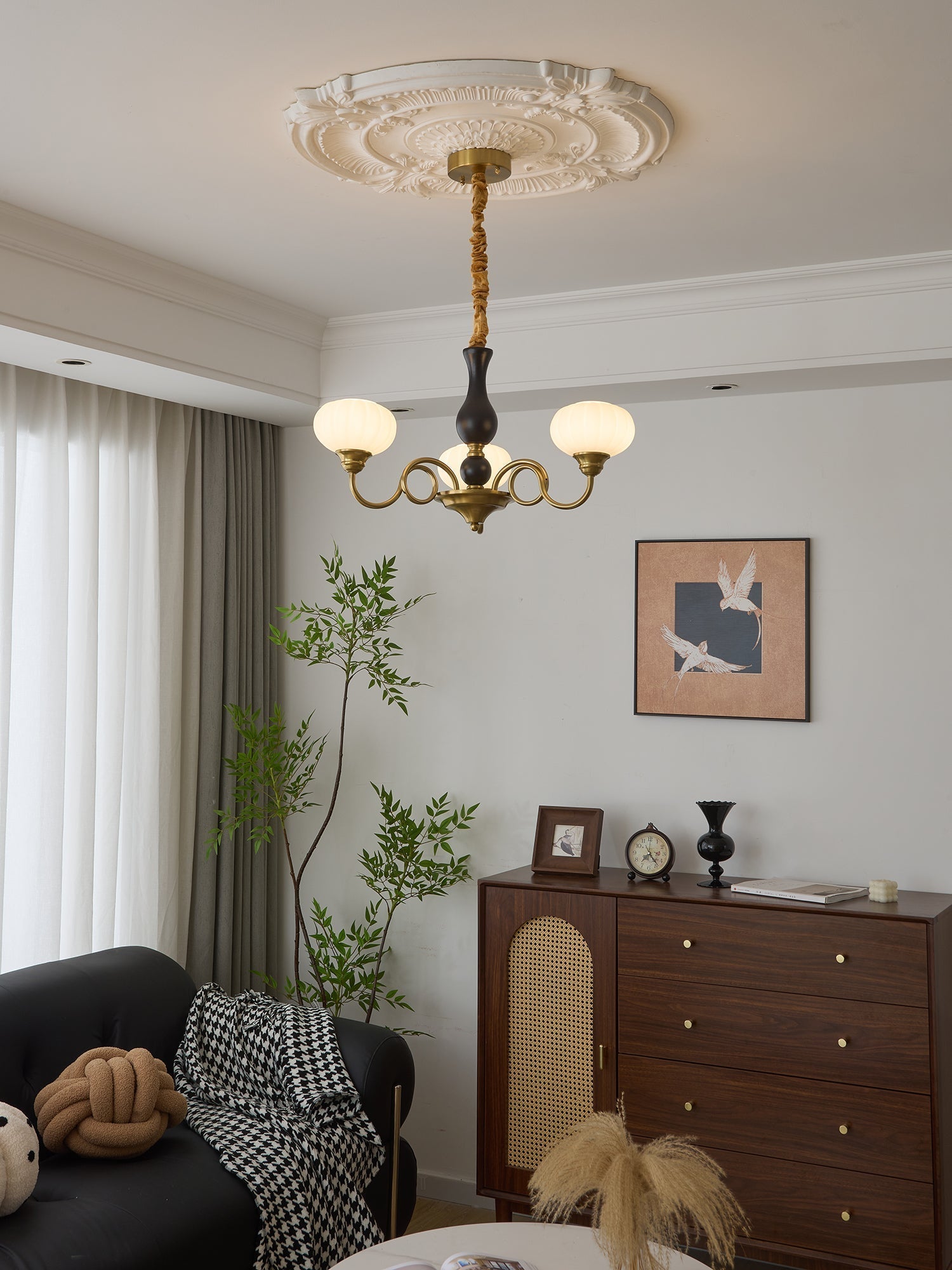 Avinor Nordic Traditional Wood Chandelier