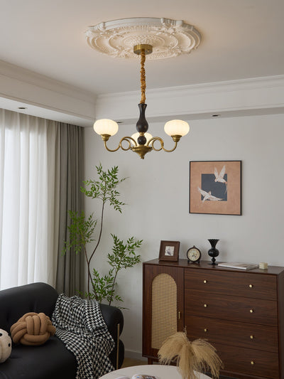 Avinor Nordic Traditional Wood Chandelier