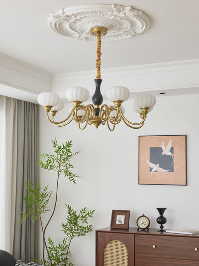 Avinor Nordic Traditional Wood Chandelier