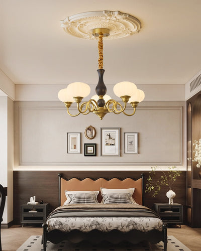Avinor Nordic Traditional Wood Chandelier