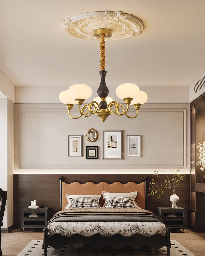 Avinor Nordic Traditional Wood Chandelier