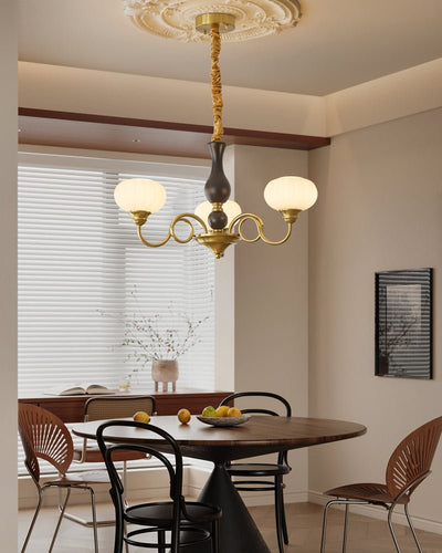 Avinor Nordic Traditional Wood Chandelier