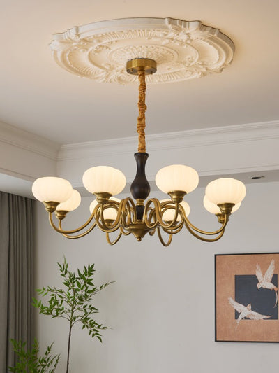Avinor Nordic Traditional Wood Chandelier