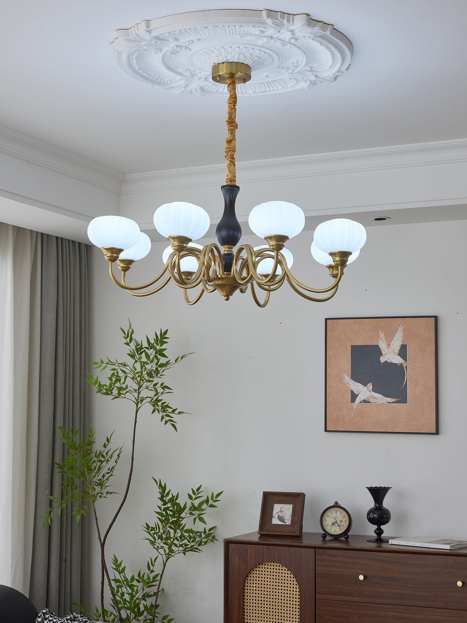 Avinor Nordic Traditional Wood Chandelier