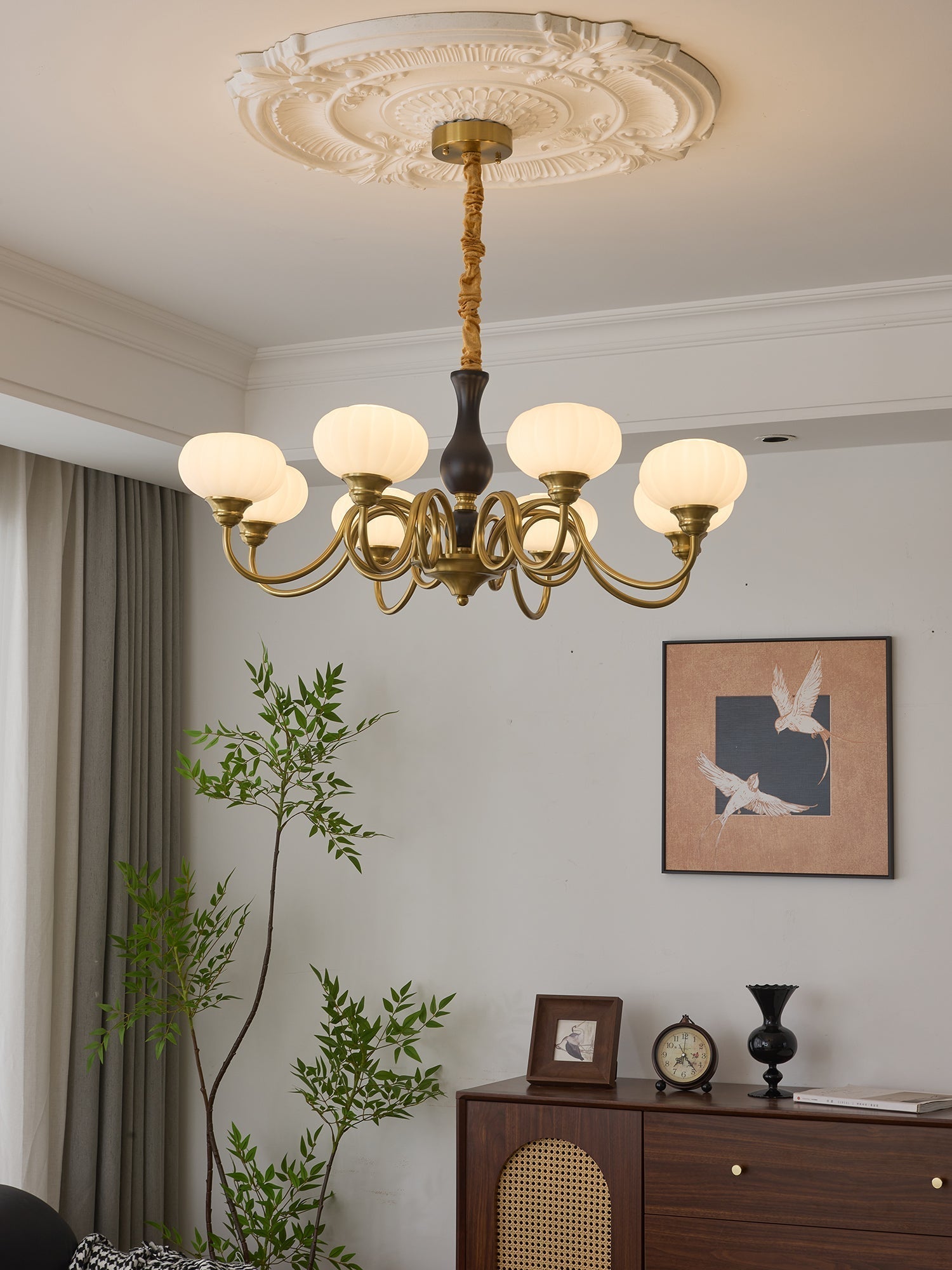 Avinor Nordic Traditional Wood Chandelier