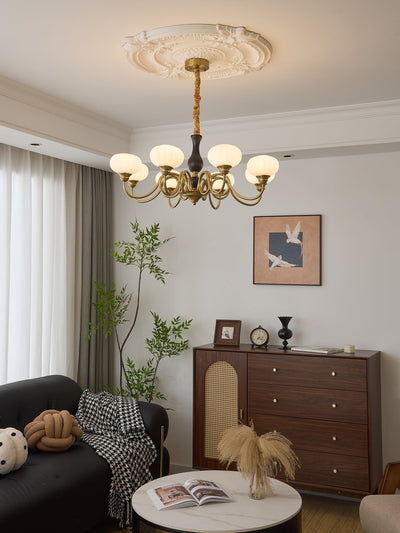 Avinor Nordic Traditional Wood Chandelier