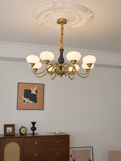 Avinor Nordic Traditional Wood Chandelier