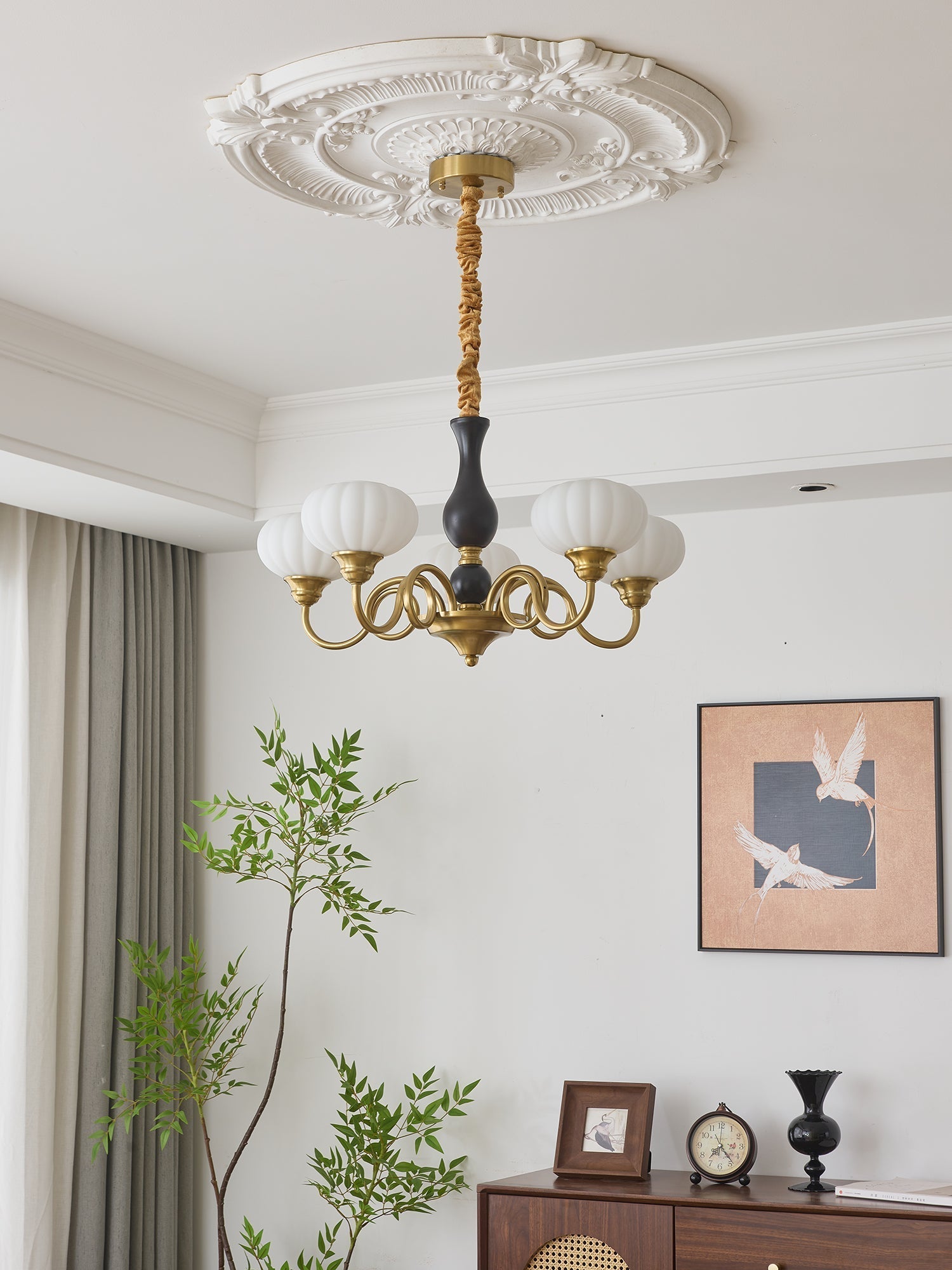Avinor Nordic Traditional Wood Chandelier