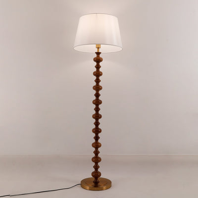 Rildes Wood Fabric Floor Lamp
