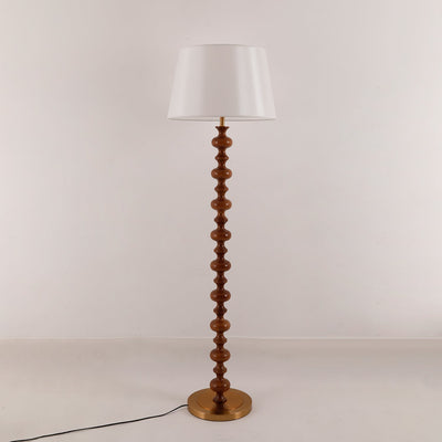 Rildes Wood Fabric Floor Lamp