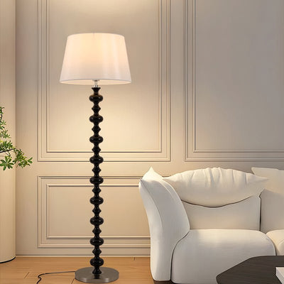 Rildes Wood Fabric Floor Lamp