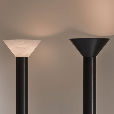Evvaren Column Alabaster Floor Lamp