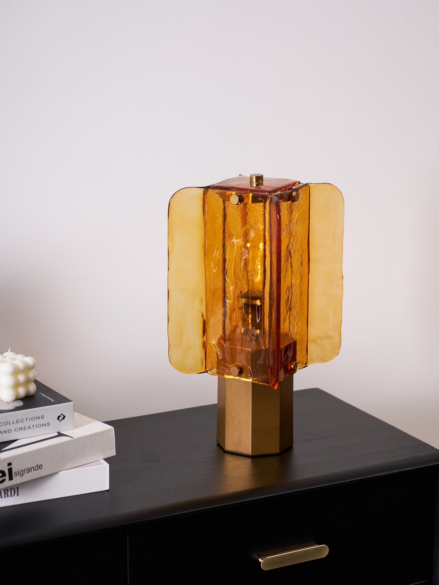 Aurelia Glass Table Lamp - Neutral Decor