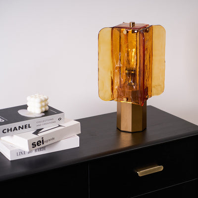 Aurelia Glass Table Lamp - Neutral Decor