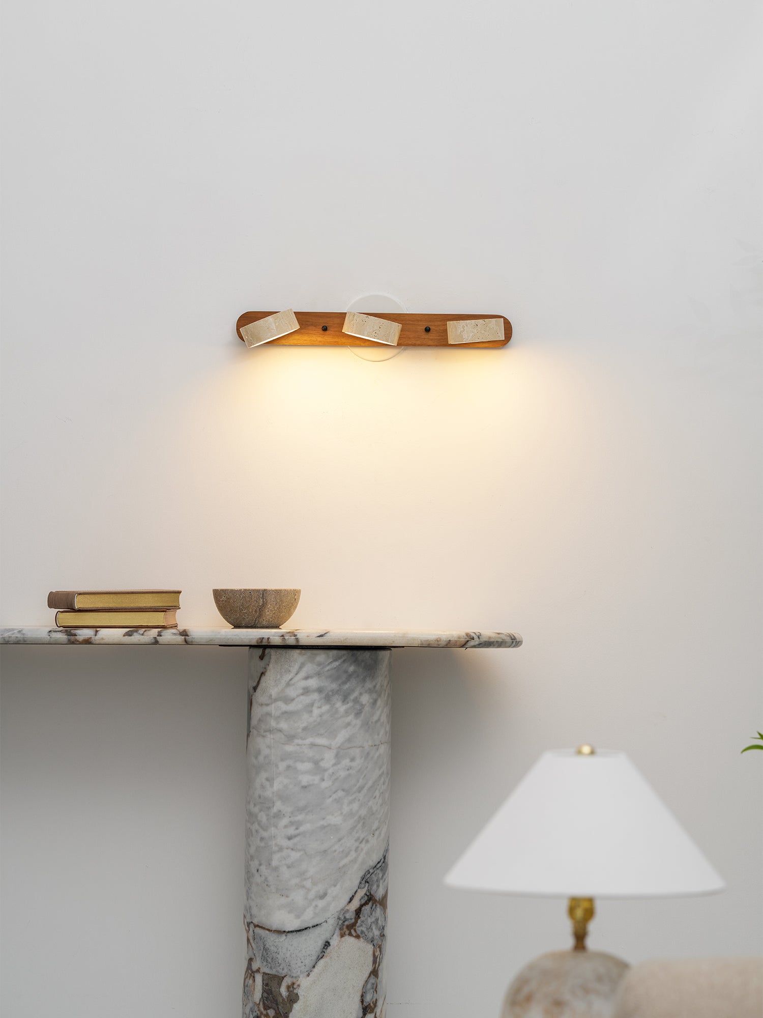Neramere Travertine Duo Indoor Wall Light