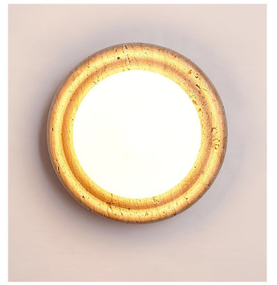 Valuella Travertine Globe Wall Lamp / Ceiling Light