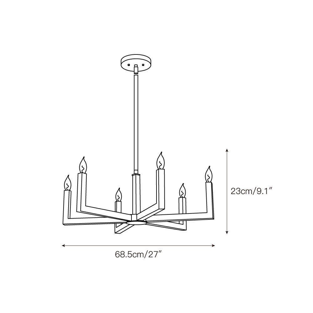 Aureelle Brass Chandelier