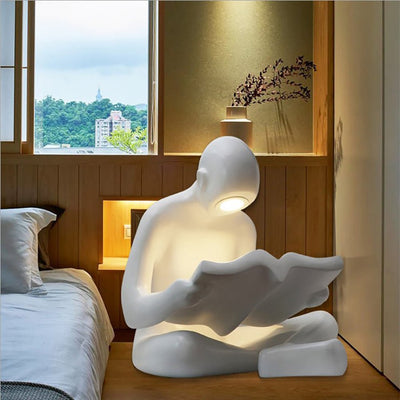 Terielia Reader Sculpture Table Lamp