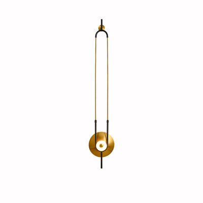 Ivory Modern Minimalist Ring Marble Wall Light