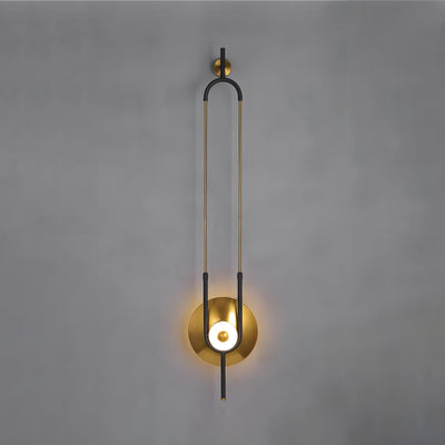 Ivory Modern Minimalist Ring Marble Wall Light