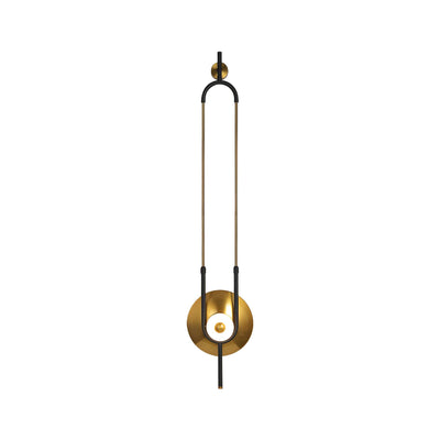Ivory Modern Minimalist Ring Marble Wall Light